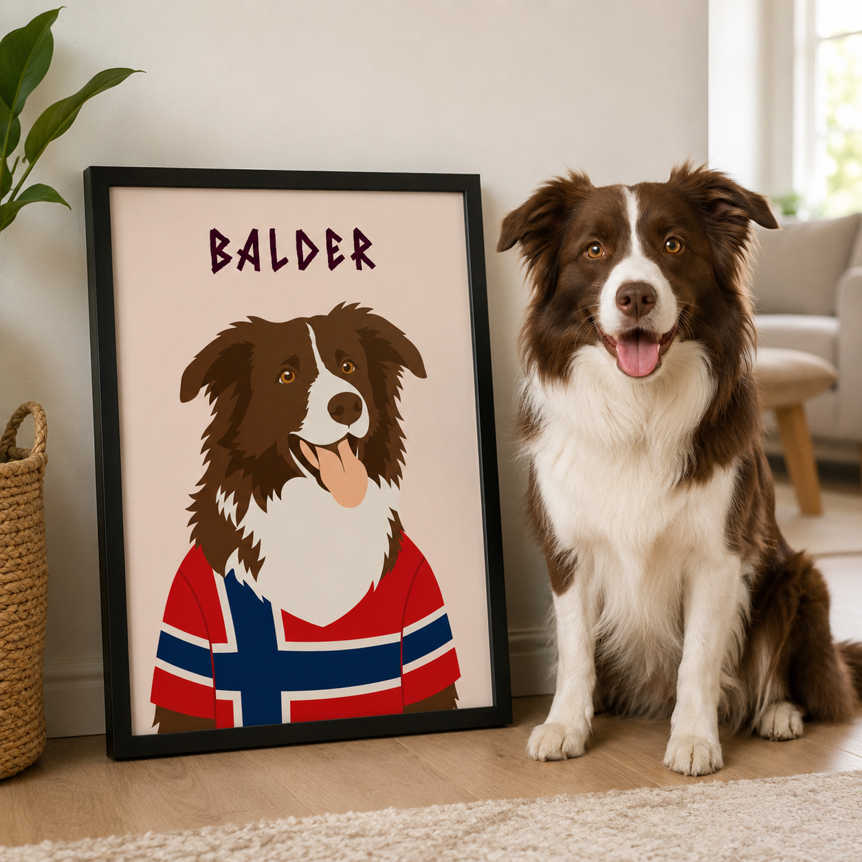 Personalized Matchday Dog Portrait Poster